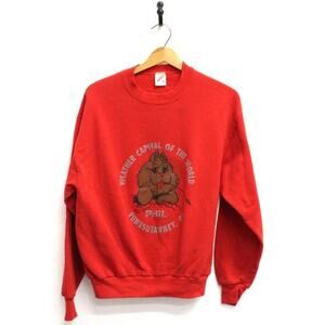 Vintage Punxsutawney Phil Groundhog Day Weather Capital Sweatshirt Medium